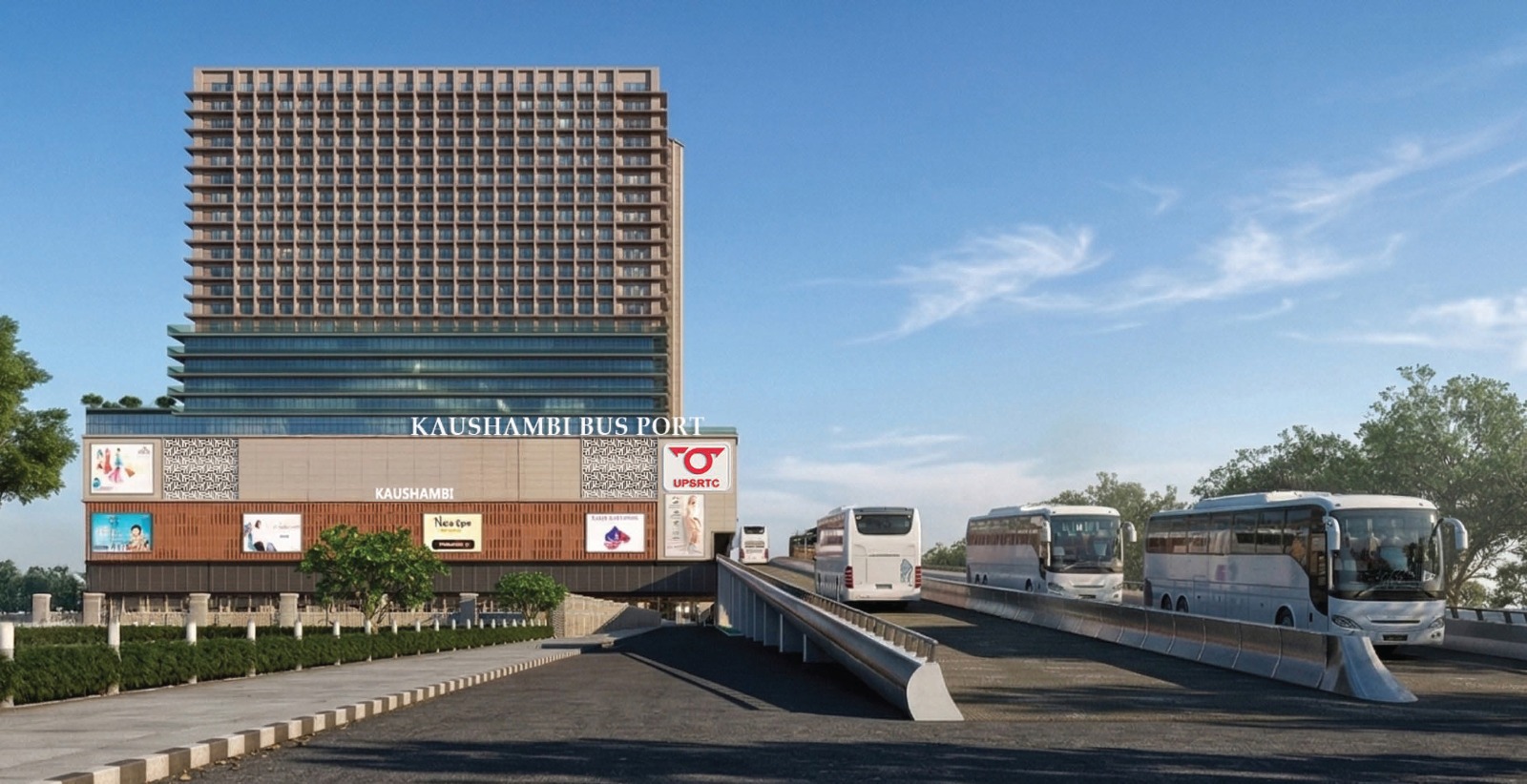 Omaxe Kaushambi Bus Stand — Direct Terminal Access | Above UPSRTC Terminal